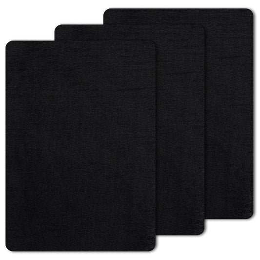 HJZHII Pack of 3 20 x 28 cm Patches Self-Adhesive Fabric Fabric Repair Patches Self-Adhesive Patches for Textiles Linen Fabric Repair Patches Black Repair Stickers