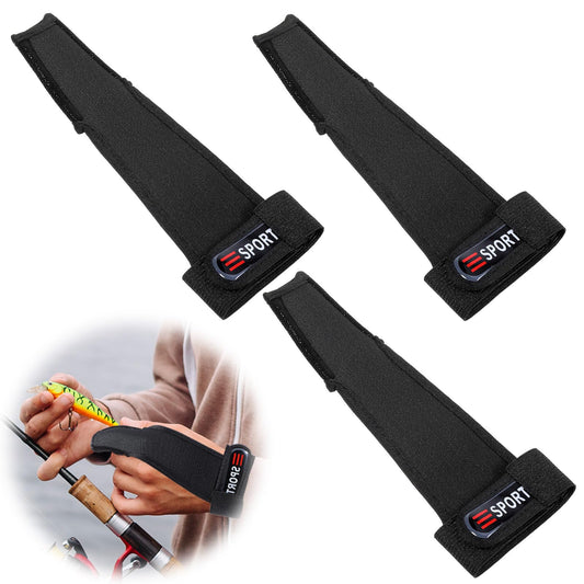 HJZHII 3 Pack Single-Finger Gloves, Anti-Slip Fishing Glove Elastic Breathable Sport Band Glove Professional Casting Index Finger Casting Glove for Outdoor Fishing Finger Protector