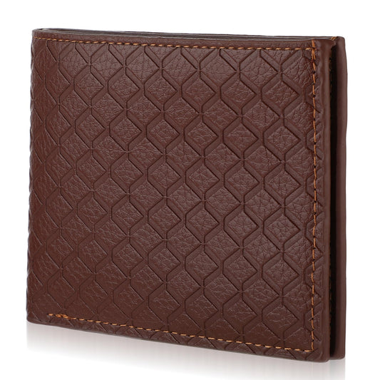 Molain Soft PU Wallet for Men, Men's Brown Genuine Leather Wallet Bifold Wallet Fashion Leather Credit Card Holder Portable Slim Wallet Large Capacity Wallet with ID Window Card Case