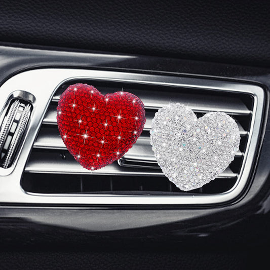 Cobee Bling Car Air Vent Clip, 2 Pieces Rhinestone Car Air Fresheners Vents Clips Crystal Car Diffuser Bling Car Interior Accessories for Women