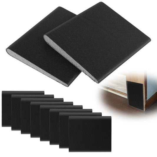 Andibro Door Corner Seals for Exterior Doors, 6 Pcs Self-Adhesive Door Jamb Frame Seal Self Stick Window Draft Stoppers Foam Weather Stripping for Weather Protection Isolation of Noise(Black)