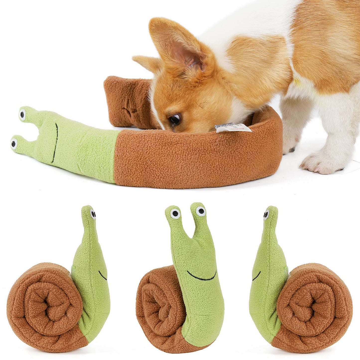 Molain Dog Snuffle Toys, Chew Toys Interactive Puppy Toys Teething cleaning Toys Dog Puzzle Toys Squeaky Toys Foraging Instinct Training Pet Toy for Large Medium and Small Dog 1PCS
