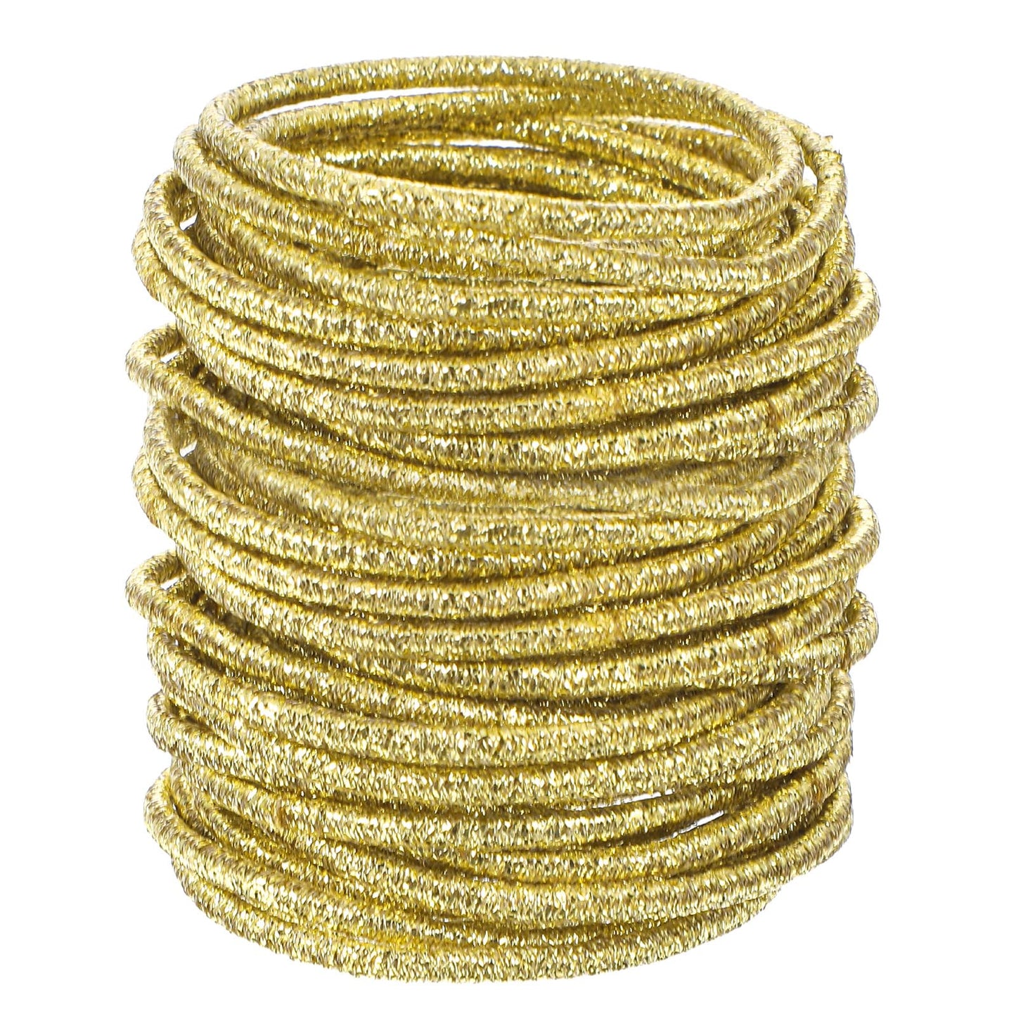 GEEHUA 100PCS Gold Hair Ties, Shimmer Elastic Hair Ties