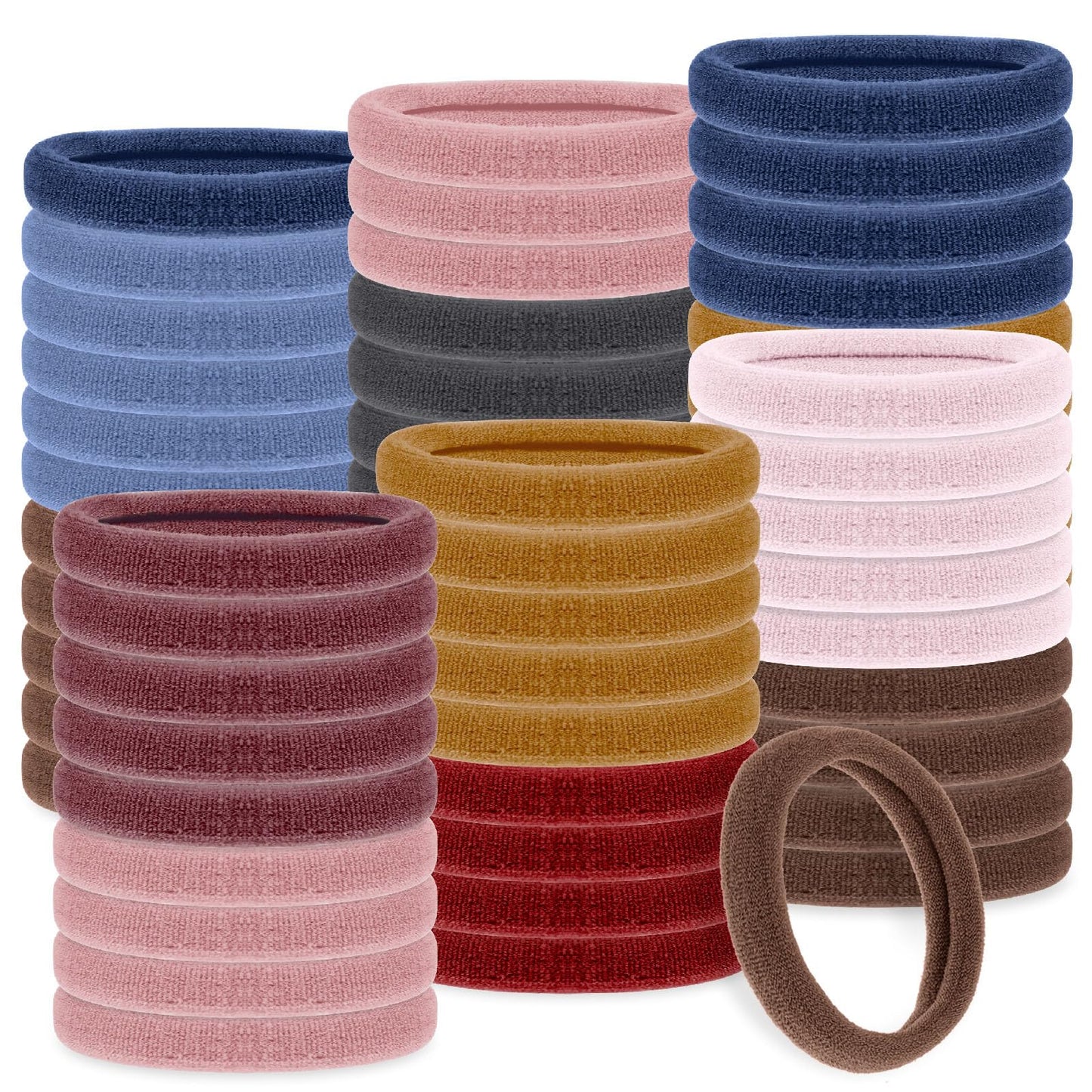 cobee Hair Bobbles for Women, 100 Pcs Nylon Hair Ties No Damage for Thick Hair Seamless Soft Hair Bands Bulk Hair Ties Ponytail Holders Headbands Stretch Hair Bands Accessory(Kpop, 4mm)