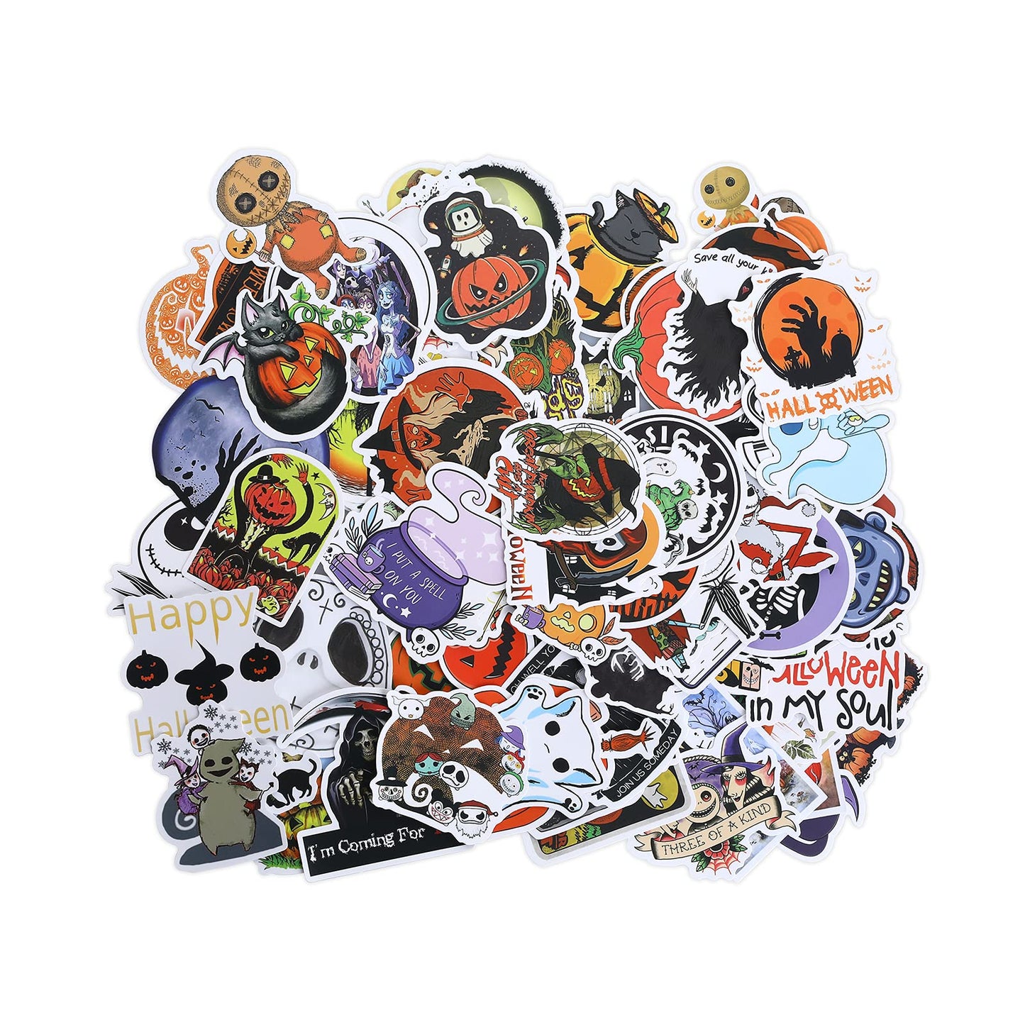 Molain Horror Theme Stickers, 100 Pieces Waterproof Holiday Party Stickers