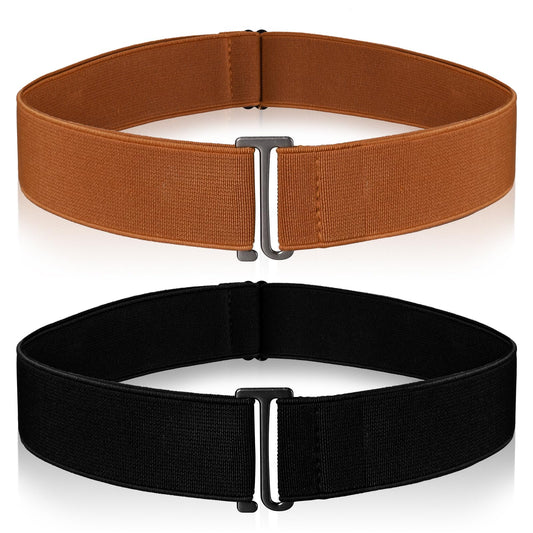 Amaxiu No Show Women Belt(Brown+Black)