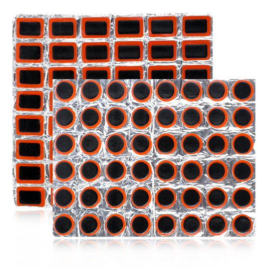 Giantree 96Pcs Rubber Bike Tire Patches, Rubber Patch Outdoor Cycling Bicycle Tire Tool, Bicycle Inner Tube Puncture Patch for Motorcycle BMX Cycling MTB Road Mountain Bicycle A3 (Without Glue)