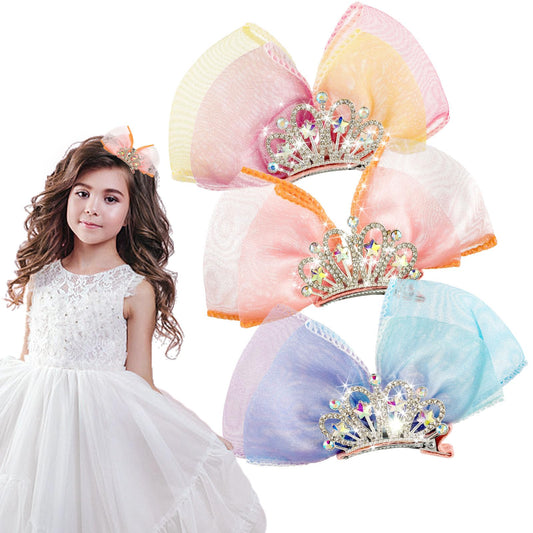 cobee 3 Pack Bow Hair Clips for Women and Girls, Butterfly Hair Clips Hair Pins Cute Stylish Hair Clips Metal Snap Comfortable Hair Accessories for Toddler Infant Girls Kids