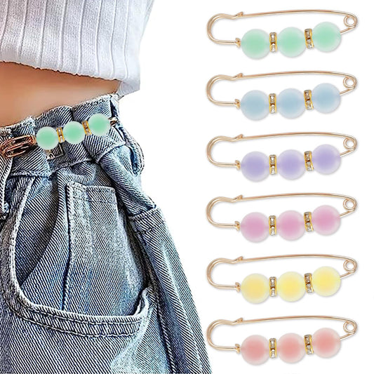 Bewudy Pearl Brooch Pins, 12 Pcs Faux Pearl Brooches for Women Girls Clothing Decoration, Easy to Use, Multi-Purpose