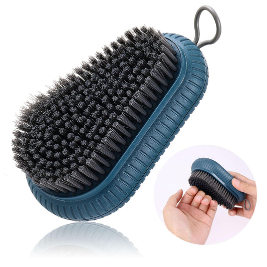 Amaxiu Nail Cleaning Up Brush for Fingernails, Nail Scrub Brush with Stiff Bristles Heavy Duty Nail Deep Cleaning Brush with Durable Stiff Bristles Fingernail Scrub Brush with Hanging Rope(Dark Blue)