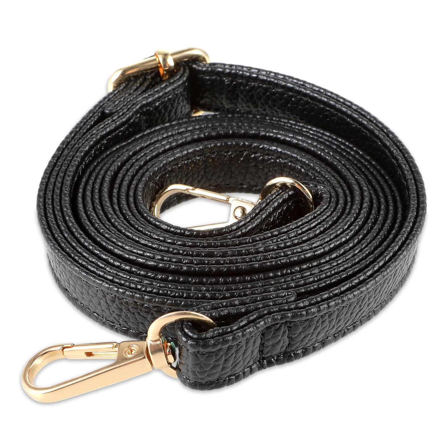 Amabro Leather Purse Strap, Adjustable Replacement Strap Crossbody Bag Strap Black Non-Slip Universal Bag Belt with Adjustable Buckle for Cross Body Bag Handbags Shoulder Bag DIY 70-130cm/27.6-51.2in
