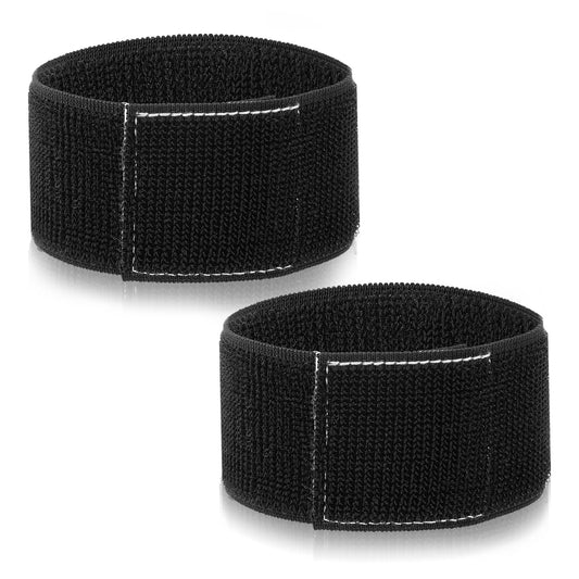 HJZHII Pack of 2 Bicycle Trouser Clips, Velcro Trouser Band, Bicycle Clips, 30 x 5 cm, Adjustable Straps Attach Boot Blouses, Ankle Trousers Straps, Boot Straps, Fitness Equipment Straps for Hiking,