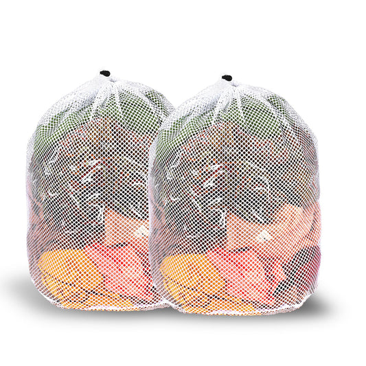 simarro 2Pcs Large Laundry Mesh Bags, Reusable Laundry Bag with Drawstring Travel Laundry Bag Heavy Duty Dirty Clothes Washing Machine Bag for Cloths Blouse Underwear(31.5x23.6inch)