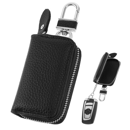 AOZUO Keyless Go Protection Car Key Box, Car Key Protection Keyless, Car Key Case with Metal Hook, Leather Key Case, Key Case, Key Fob, Remote Key Shielding Key Case, d'Alene to