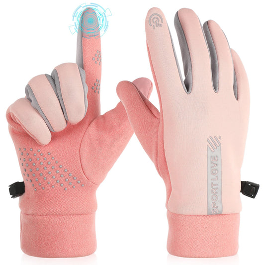 Amaxiu Touchscreen Warm Gloves for Women(Pink)