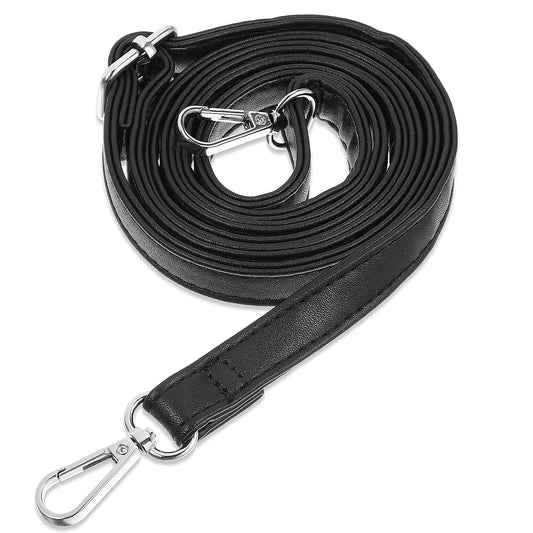 AOZUO PU Leather Purse Strap, Purse Replacement Shoulder Strap Adjustable Crossbody Strap with Silver Buckle(85-150cm/33.5x59in)