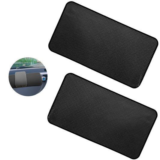 cobee Car Dashboard Non Slip Mats, 2PCS Extra Large Size Self Adhesive Car Dashboard Pad Anti Slip Pad for Car Dashboard Universal Anti Slip Car Dash Sticky Mat 10.6" x 5.9"(Mesh Texture)