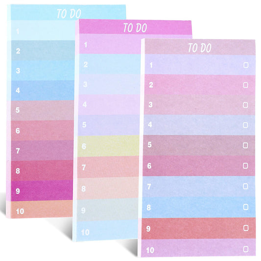 Bewudy 3 Pack to Do List Notepads, 150 Sheets Daily Planner Pad, to Do Notes with Line, Colors Memo Planning Pad Notepad Bulk, Home Office School Planner Reminder Supplies, 5.11x3.15Inch