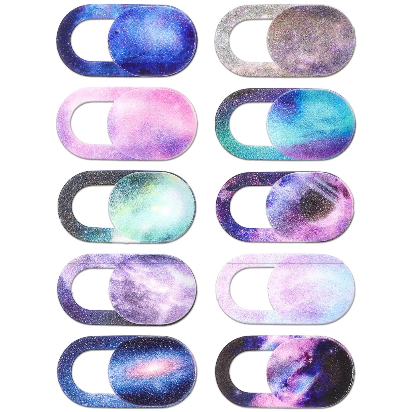 Yuanchu Pack of 10 Webcam Cover, Laptop Camera Cover, Webcam Cover Slider with Starry Sky Pattern, Ultra Thin Privacy Protection Camera Cover for Mobile Phone, Laptop, PC, Smartphones, Tablets,
