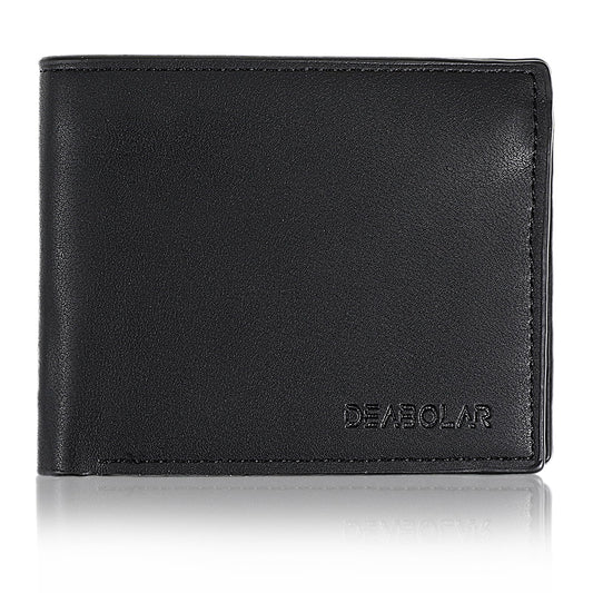 Amaxiu Mens Wallet, Bifold Wallet Flip Extra Capacity Wallet Slim Wallet ID Window Wallet PU Leather Minimalist Mens Wallet