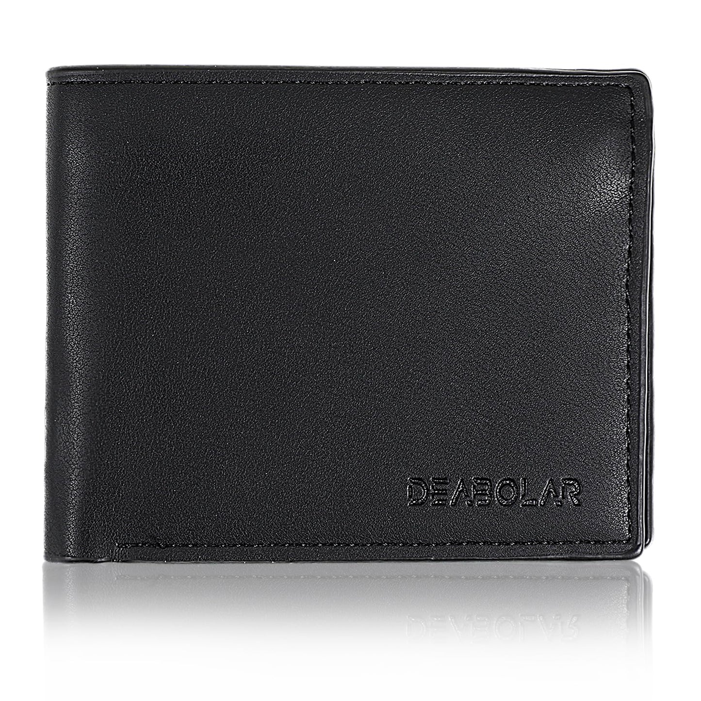Amaxiu Mens Wallet, Bifold Wallet Flip Extra Capacity Wallet Slim Wallet ID Window Wallet PU Leather Minimalist Mens Wallet