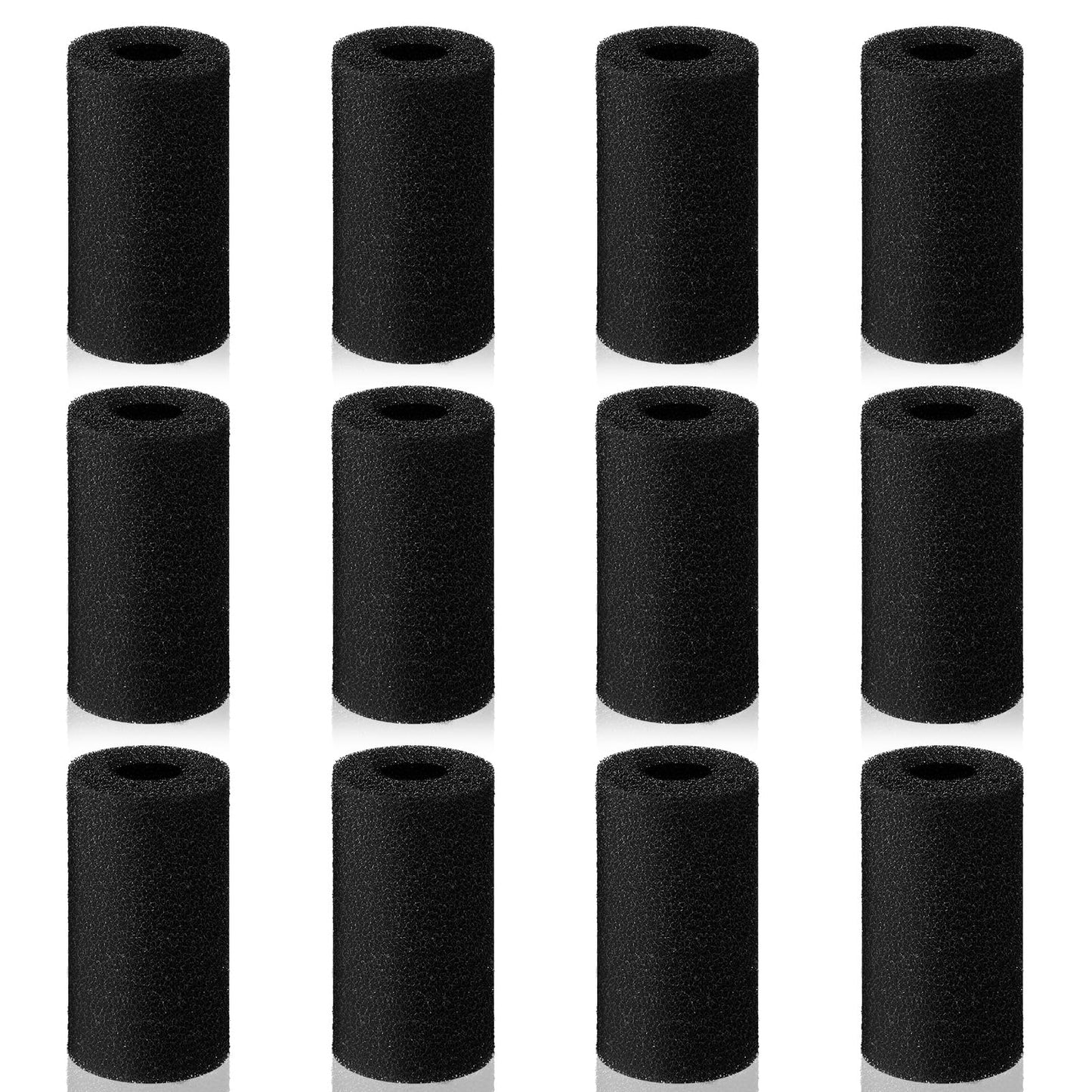 WJIAAA Pack of 12 Filter Sponge Aquarium, Filter Sponge, Pre-Filter Sponge Aquarium Filter Accessories for Mechanical Filtering Small Fish Shrimp Fish Tank Protection