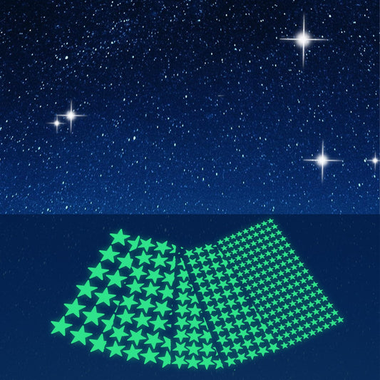 AOZUO Pack of 316 Glow in the Dark Self-Adhesive Stars Stickers, 5 Sizes Wall Decoration for Room, Ceiling Star Stickers, Wall Stickers for Bedroom, Room, Party, Birthday Gift