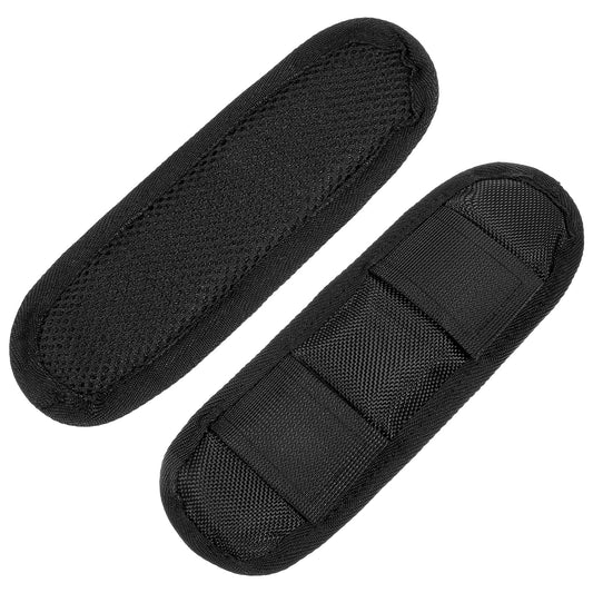 AOZUO 2PCS Shoulder Strap Pads, Removable Backpack Strap Pads Black Thick and Breathable Fastener Cushion Universal Replacement Shoulder Padded for Luggage Guitar Camera Laptop Bag