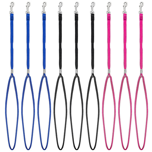 Molain 9 Pieces Pet Dog Grooming Loops Leash Pet Bathing Tether Straps Dog Cat Bathing Nylon Restraint Noose Harness Safety Rope Pet Grooming Table Bathtub supplies