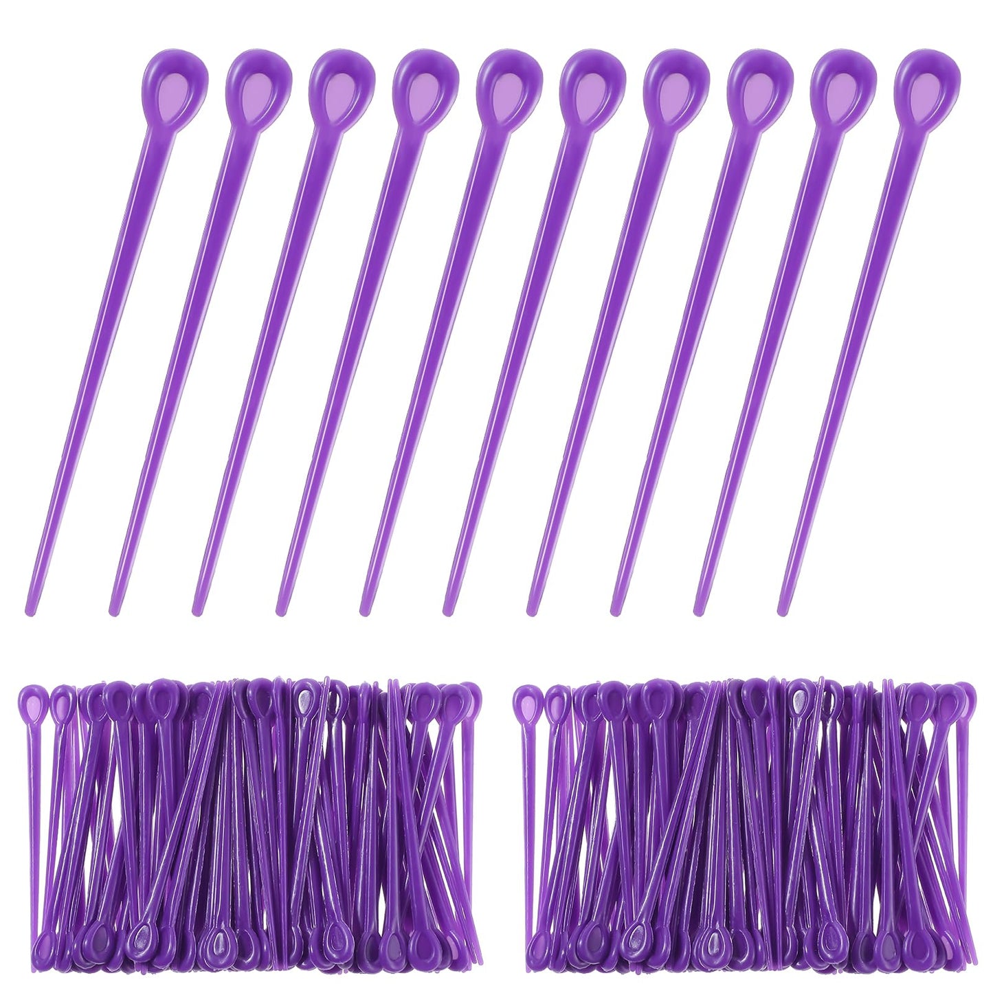 Molain Brush Roller Pick, Plastic Hair Roller Brush Hair Rollers Plastic Roller Picks Hair Roller Locking Tools Hair Curlers Roller Pins for Hair Curling Styling Accessories(180 Pcs)