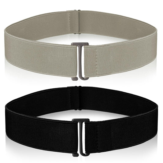 Amaxiu No Show Women Belt(Khaki+Black)