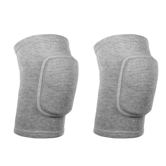 JIYIN 1 Pair Elbow Pads with Thicken Sponge Pad, Grey Breathable Protective Volleyball Elbow Pads Fitness Arm Knee Protector Volleyball Sponge Support for Kids Men Women Elderly