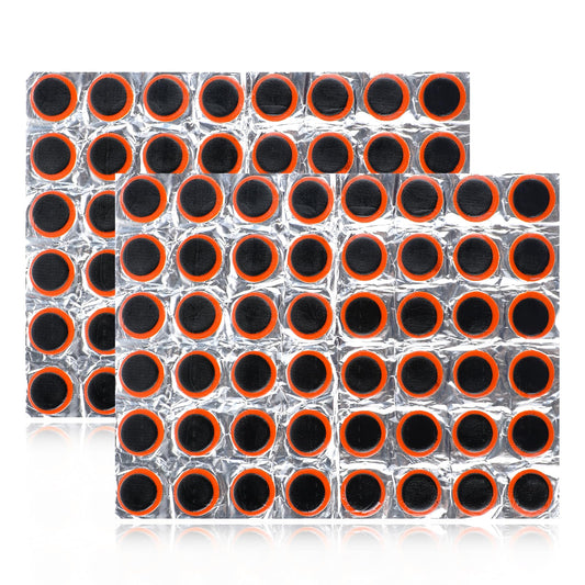 Giantree 96Pcs Rubber Bike Tire Patches, Rubber Patch Outdoor Cycling Bicycle Tire Tool, Bicycle Inner Tube Puncture Patch for Motorcycle BMX Cycling MTB Road Mountain Bicycle A3 (Without Glue)