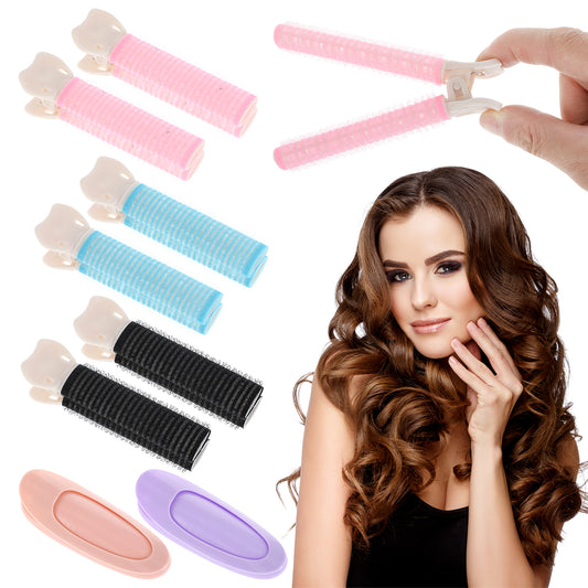 Giantree 8Pcs Volumizing Hair Clip, Hair Root Clips for Volume, Fast Hair Styling Tools Fluffy and Instant Hair, Volume Heatless Reusable Clip Multifunctional Curly Natural Fluffy Hair Clip (Colorful)