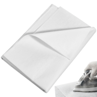 JJUNW 100 cm Wide 2 Meters White Interfacing for Sewing Iron On Interfacing Medium Weight Fusible Interfacing for Sewing, Quilting, Crafting and Dress Making
