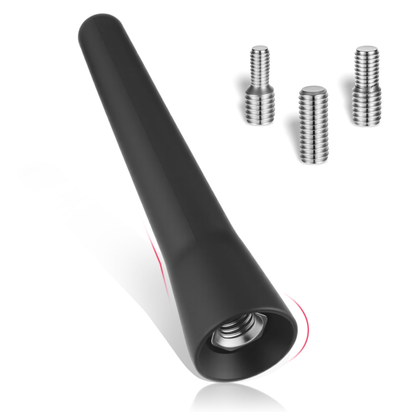 IANFAN Car Short Antenna 6.5cm Mini Cars Radio Small Short Roof Mast Replacement Universal Car Ariel for Most Cars SUVs(Black)