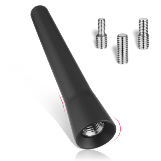IANFAN Car Short Antenna 6.5cm Mini Cars Radio Small Short Roof Mast Replacement Universal Car Ariel for Most Cars SUVs(Black)