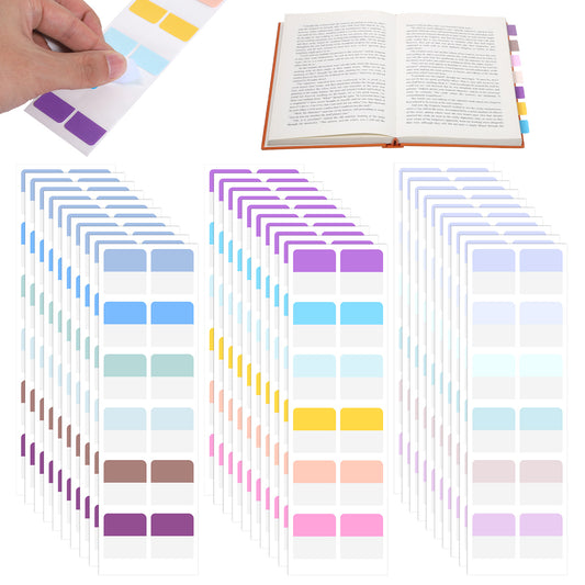 Jeffdad 360 Pcs Sticky Index Tabs, 1 Inch Tabs for Notebooks, File Index Tabs Book Annotation Tab Repositionable Page Markers Tab for Books Binder Paper File Folder 18 Colors