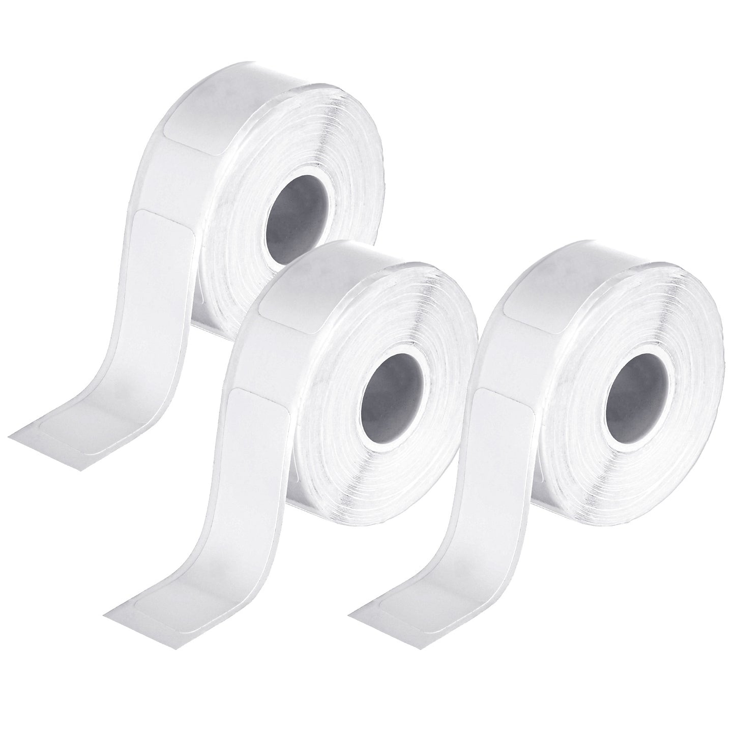 HJZHII 3Roll Label Maker Tape 12mm x 40mm, 480PCS Waterproof D30 Label Tape White Sticker Thermal Paper Household Storage Labels Self-Adhesive Labeling Tape Replacement for Label Maker