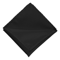 BOHUIZ Mens Pocket Square Satin Pocket Square Solid Color Handkerchief Suit Pocket Squares for Business Dinner Wedding (Black)