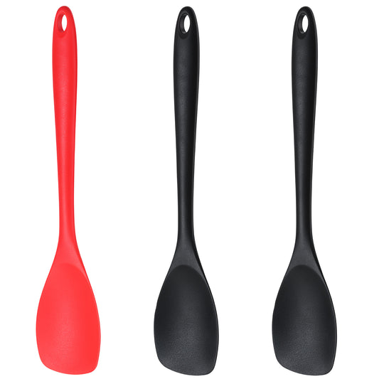 HJZHII 3 Pcs Silicone Spoon for Cooking, Heat-Resistant Cooking Spoons