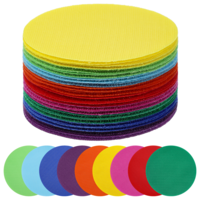 HJZHII 45 Pcs Carpet Spot Markers, 4 Inch Carpet Markers Multicolor Floor Dots Spot Circle Marker Round Classroom Decoration for School Preschool Kindergarten Supplies