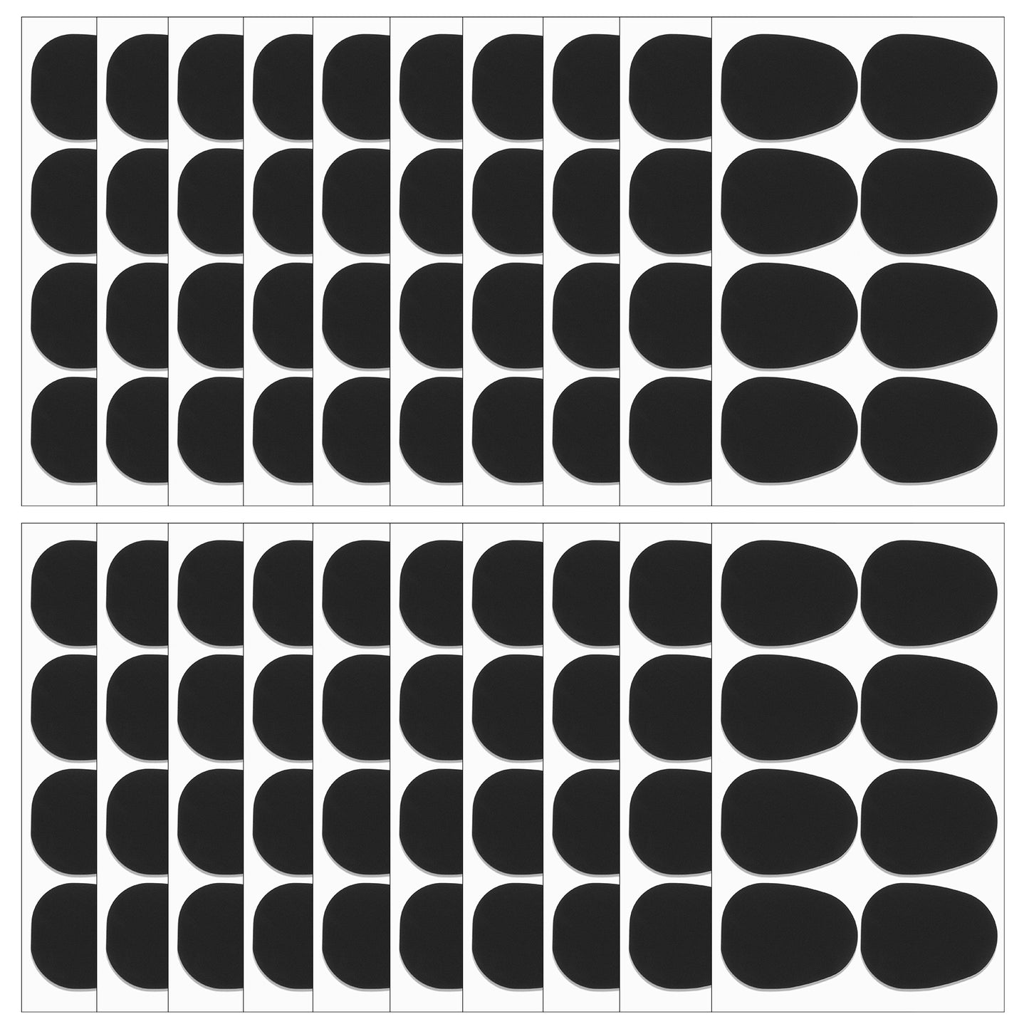 JIEYAO 160 Pieces Saxophone & Clarinet Mouthpiece Cushions, 0.8mm Sax Mouthpiece Pads, Alto Tenor Saxophone Patches Oval Mouthpiece Cushion Clarinet Accessories with Strong Adhesive