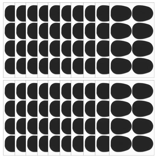 JIEYAO 160 Pieces Saxophone & Clarinet Mouthpiece Cushions, 0.8mm Sax Mouthpiece Pads, Alto Tenor Saxophone Patches Oval Mouthpiece Cushion Clarinet Accessories with Strong Adhesive