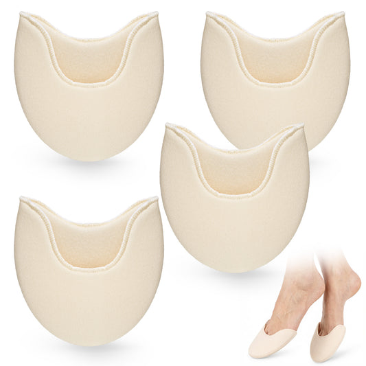 JJUNW 2Pairs Ballet Pointe Dance Shoe Toes, Toe Pouches Pad Cover, Forefoot Wrap Pads Versatile Pointe Toe Pads for Forefoot Pain Relief & Dance Foot Care