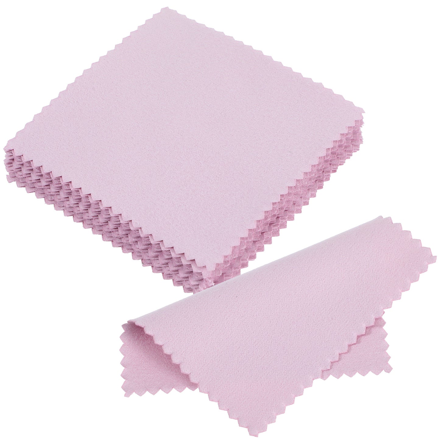 WJIAAA Jewelry Cleaning Cloth Polishing 50Pcs Small Silver Polish Silver Polishing Cloth for Sterling Gold Platinum Jewelry, Watch Coins 3 X 3 Inches