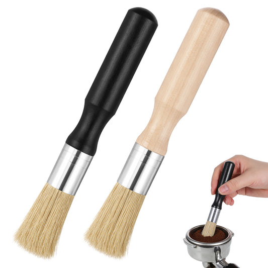 JJUNW 2Pcs Coffee Machine Cleaning Brush, Coffee-Brush, Coffee-Grinder Cleaning Brushes Espresso Brush Cleaner for Espresso Machines and Coffee Grinders