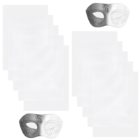 Giantree 10-Pack Furs Suit Eye Masks Net, Plastic Mesh, Hard Linen Nets, Waterproof Printable PVC Eye Mask Net Suitable for Fur Cosplay Props, Fur Suit Crafts Mask DIY Crafts, 11.8 Inches x 7.9 Inches