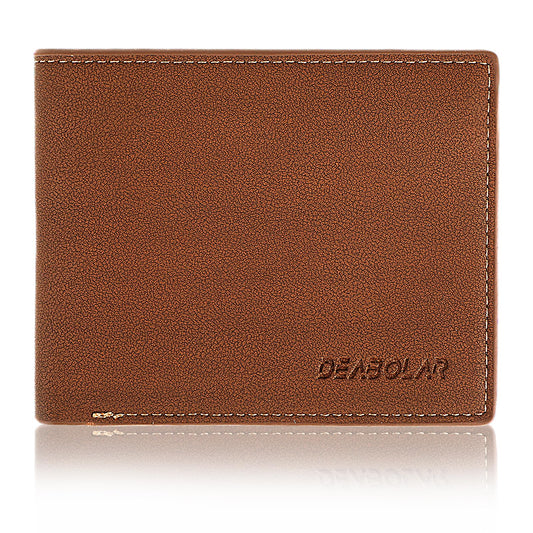 Amaxiu Mens Wallet, Bifold Wallet Flip Extra Capacity Wallet Slim Wallet ID Window Wallet PU Leather Minimalist Mens Wallet