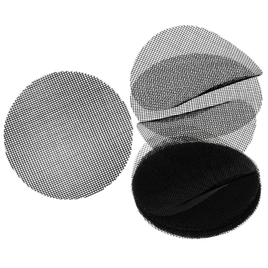 Giantree 50 Packs Flower Pot Hole Mesh Pad, 4 Inch Square Round Drainage Hole Mesh Pad, Plastic Mesh Sheet Plant Bonsai Bottom Drainage Hole Grid Mat Prevent Soil Loss DIY Drainage Netting Pot(Round)